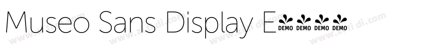 Museo Sans Display E字体转换